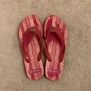 Size 7 Coach Flip Flops